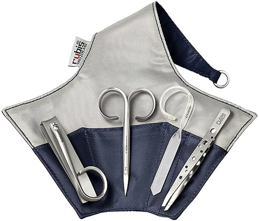 Rubis 4 Piece Manicure Set, Blue/Gray 1K415GB