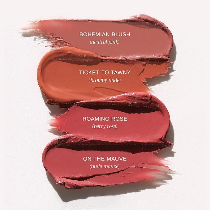 Wander Beauty Lipsetter Dual Cream Lipstick + Lip Liner - On the Mauve - Ultra-Smooth, Hydrating Lipstick and Mauve Lip Liner with a Soft Matte Finish - Made with Squalane & Peptides (1 Count)