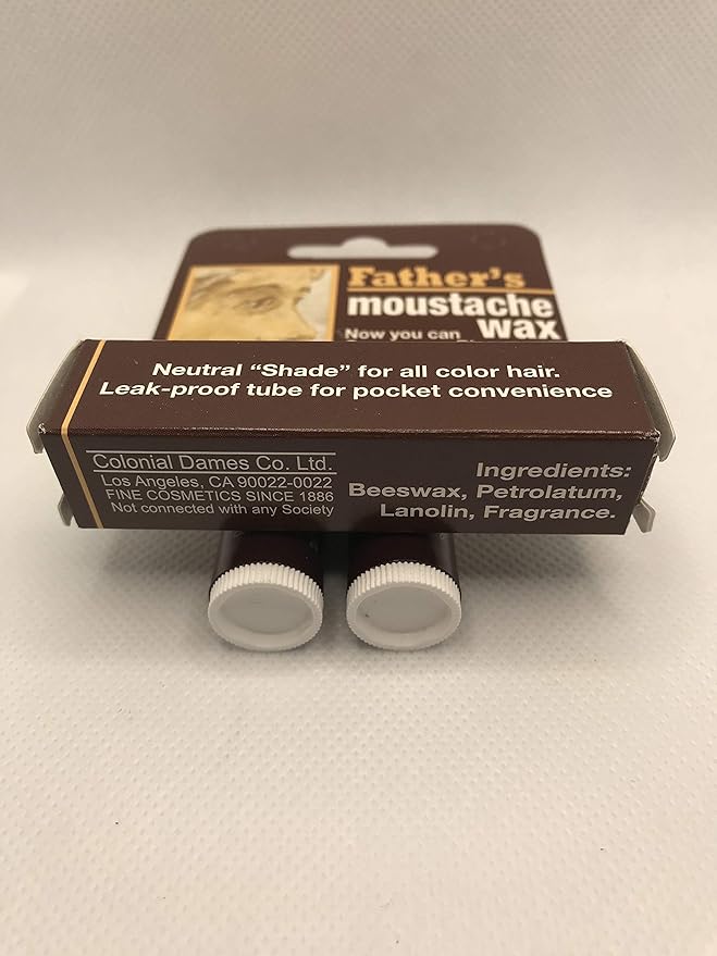 8 Pack Father's Moustache Wax Neutral. Neutral Shade for All Color Hair. Leak Proof Tube for Pocket Convenience (8). ON All Multi Packs at Checkout.