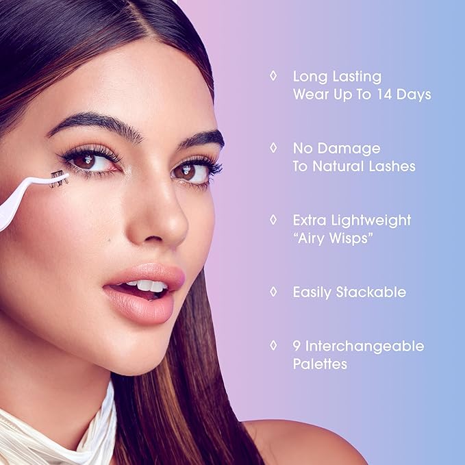 STUDIO Lash Extension Kit, 54 Stackable Lash Clusters, Medium Volume, 10mm-14mm, ‘Dark Chocolate’, False Eyelashes, InfuseBond, Water-Resistant Seal, BondBoost, Hydro Cleanser, Applicator