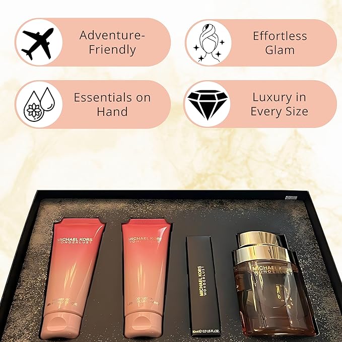 Michael Kors Wonderlust Perfume for Women 4 Piece Gift Set