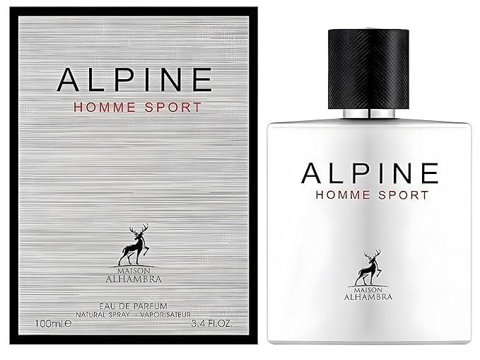 Maison Alhambra Alpine Homme Sport for Men Eau de Parfum Spray, 3.4 Ounce / 100 Ml