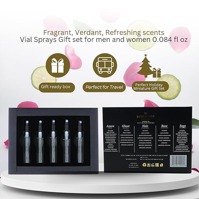 Patek Maison Perfume for Women and Men Luminous Mini Gift Set EDP Vial Spray