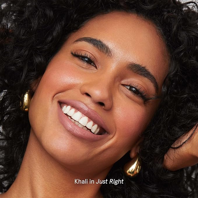 SOSHE Beauty - Ceramide Refillable Lip Silk | Sheer Hydrating, Silky, Buildable Lipstick | Ceramides, Vitamin E, Shea Butter | Cruelty-Free, Certified Plastic Negative (Just Right - Pink Neutral)