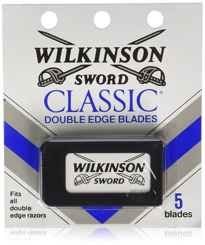 Wilkinson Sword Classic Stainless Steel Double Edge Razor Blades 5 Count (Pack of 20)
