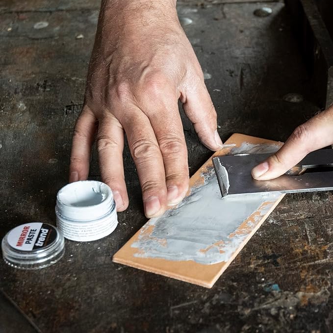 Trend Ultra Fine Mirror Paste & Premium Leather Strop, Hone and Polish Your Knives and Sharpened Tools, DWS/MP/KIT