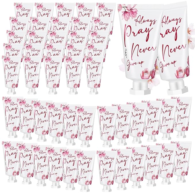 50 Pack Christian Hand Lotion Bulk Gifts for Women Mother Day Bible Mini Travel Hand Lotion Bulk for Stocking Stuffers Gifts Women Church Appreciation Teachers Coworkers(Modern)