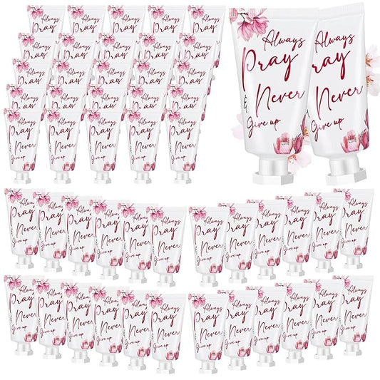 50 Pack Christian Hand Lotion Bulk Gifts for Women Mother Day Bible Mini Travel Hand Lotion Bulk for Stocking Stuffers Gifts Women Church Appreciation Teachers Coworkers(Modern)