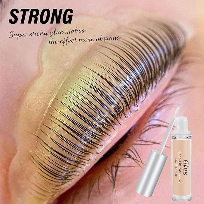 Libeauty Lash Lift Kit and Black Color, Brow Lamination Kit Quick Curling Perming & Coloring with Complete Tools DIY at Home and Popular with Salons