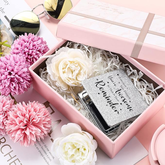 Qunclay 12 Pcs Employee Inspirational Gifts, Compact Mirror for Women Appreciation Makeup Mirror Favors for Graduation Students Teachers Volunteer Nurse Mother's Day