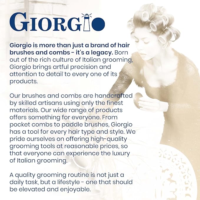 Giorgio G39 Extra Small Men's Fine Toothed Beard and Mustache Comb for Facial Hair Grooming and Styling. Add this pocket comb to your hair styling accessories, Saw-Cut and Hand Polished (2.75")