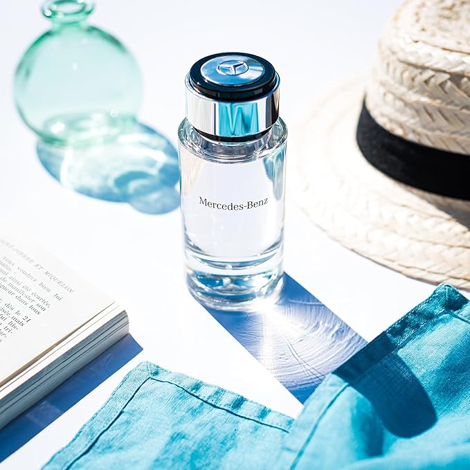 Mercedes-Benz For Men - Elegant Fragrance With Woody, Sensual Musky Notes - Mesmerize The Senses With Original Luxury Men’s Eau De Toilette Spray - Endless Day Through Night Scent Payoff - 4 OZ