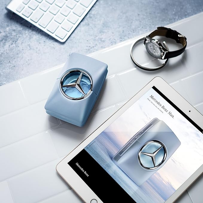 Mercedes-Benz Man Fresh - Eau de Toilette for Men - Long Lasting Mens Cologne - Bergamot, Cedarwood Cologne for Men - Mens Cologne Spray - 3.4 oz