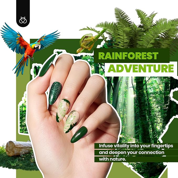 Beetles Summer Gel Nail Polish Set, 53pcs Neon Polish Kit, 36 Colors Green Red Orange Glitter Pastel Cat Eye Uv Gel Polish, All Season Travel Diary Manicure Tools Gift for Women