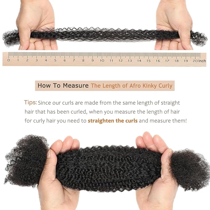 Afro Kinky Bulk Human Hair for Braiding – 20 Inch, Double Drawn, 35g/Strand, Natural Black – Kinky Curly Braiding Hair for Locs, Twists, Loc Repair, Dreadlock Extensions (Natural Black, 20 Inch)