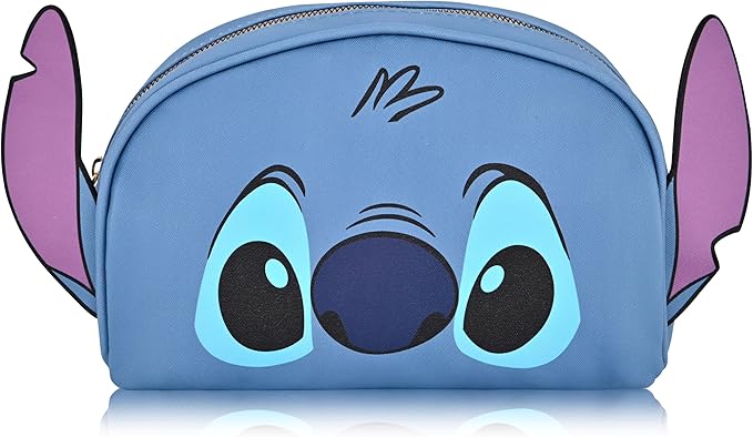 Fast Forward Disney Stitch Makeup Bag for Women | Lilo and Stitch PU Leather Travel Toiletry Bag for Women | Make Up Travel Bag Cosmetic Bag Makeup Pouch
