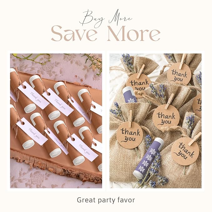 BELLADONNA Lip Balm Bulk Unlabeled - Made in USA Bulk Chapstick - Natural Ingredients Vitamin E Shea Butter - Custom Chapstick Bulk For Party & Wedding Favors (200 Count, Honey)