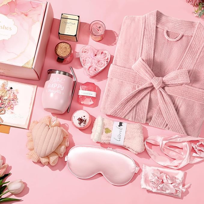 Gifts for Women,Mothers Day Relaxing Spa Gift Baskets for Mom,Happy Birthday Gift Ideas Basket