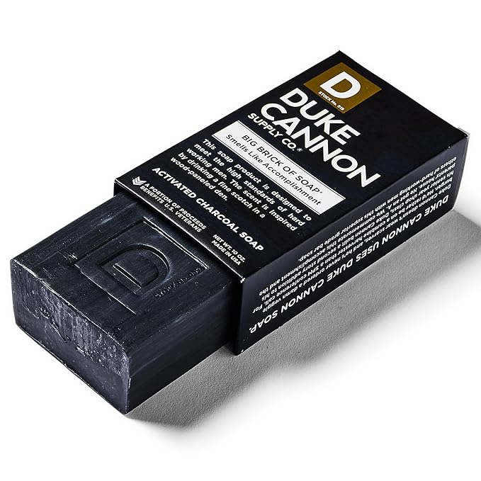 Duke Cannon Soap Bundle Pack - Tactical Scrubber and Big Brick of Soap (Smells Like Accomplishment)