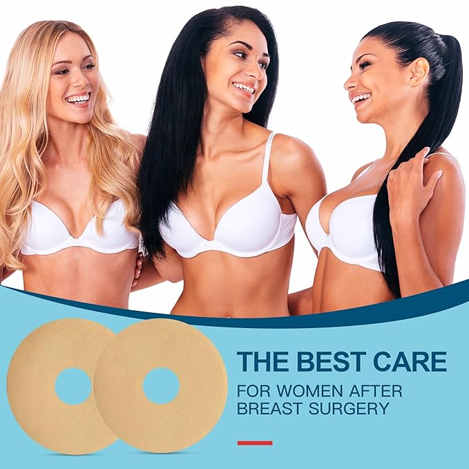 6 Pack Silicone Scar Removal Sheets for Breast - Breast Silicone Scar Sheets Tape - Breast Reduction After Surgery for Scars, Breast Augmentation Post Surgery Supplies for Scar Treatment (blue)