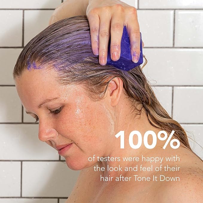 Ethique Tone it Down Giftpack - Purple Shampoo for Blonde Hair and Gray Hair & Conditioner Bar Set - Vegan, Eco-Friendly, Plastic-Free, Cruelty-Free 6 oz (Set of 2)