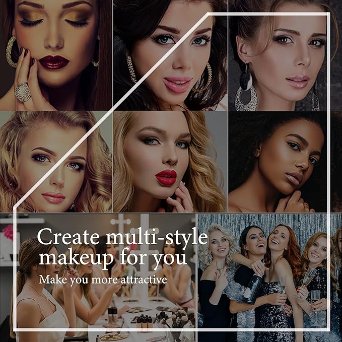 Magnetic Eyelashes Natural Look - Magnetic Lashes with Eyeliner Kit Natural Looking,Upgraded Long Lasting,10 Pairs 3D Reusable 5 Magnet False Eyelashes with Applicator Tool Easy to Apply.