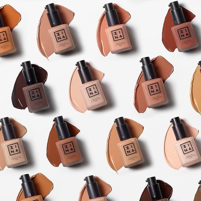 3INA The 3-In-1 Foundation 202 - Vegan Formula - Combination Of Primer, Concealer And Foundation - Medium Coverage - Natural Finish - Perfect For Covering Lines And Blemishes - Long Lasting - 1.01 Oz
