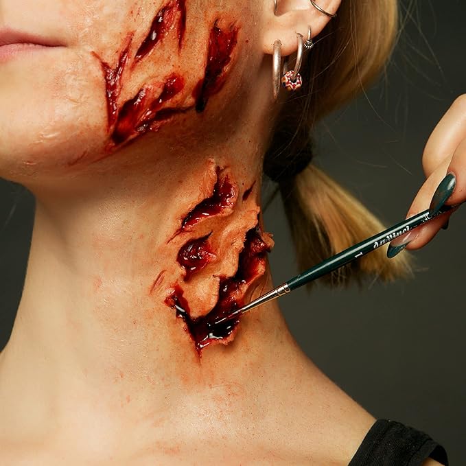 Alcohol Drying Blood, Ultra-Realistic Fake Liquid Blood, SFX Makeup for the Stage, Film, Halloween, and Cosplay - Scab 2oz