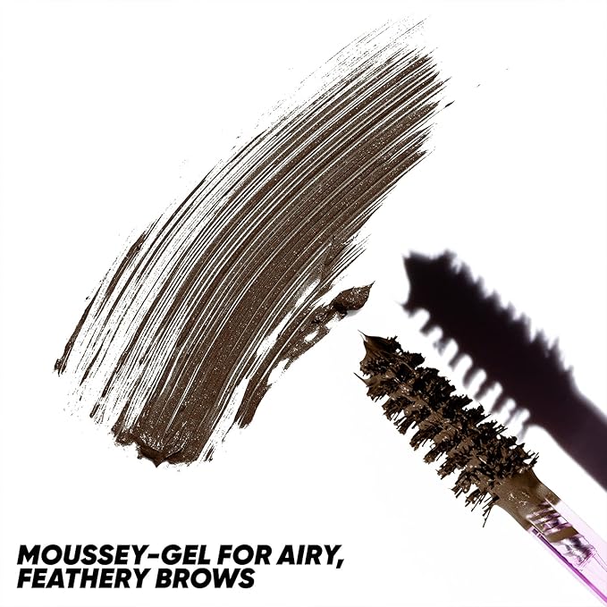 Kosas Air Brow Tinted Gel with Clean, Vegan Ingredients for Fluffy, Full and Healthy Brows, Longwear (Dark Brown)