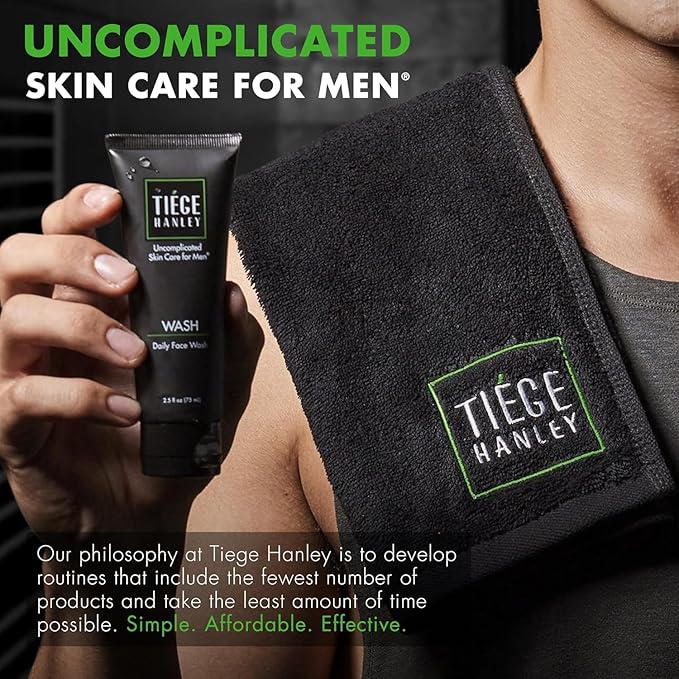 Tiege Hanley Daily Mens Face Wash, 5.5 Oz - Gentle Fragrance-Free Face Cleanser for Men Revitalizes, Hydrates & Softens Skin - Men's Face Wash & Facial Cleanser Skincare for Dry & Sensitive Skin