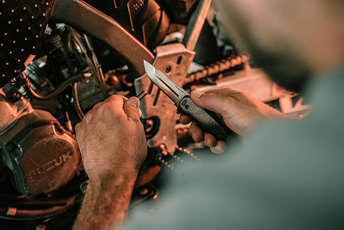 OUTDOOR EDGE Razor VX5 | Replaceable Blade EDC Folding Pocket Knife | 3" Blade, Ceramic Ball Bearings, Carbon Fiber Handle, Reversible Pocket Clip | Outdoor, Camping, Survival, Utility