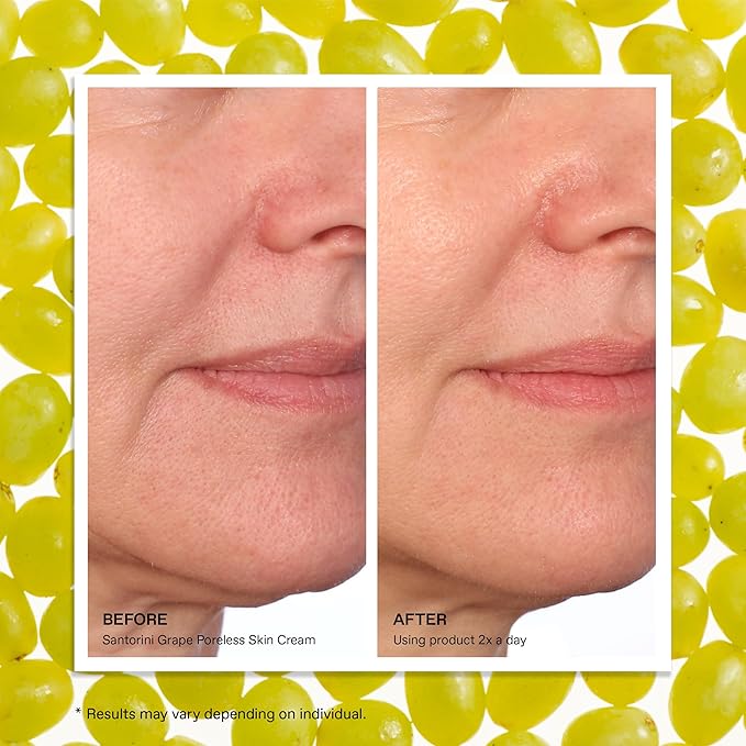 KORRES Santorini Grape Poreless Skin Care Cream, Gel Face Moisturizer for Women with Hyaluronic acid and Salicylic Acid, Pore Minimizer, Balanced Hydration for Dry, Oily & Sensitive Skin, 1.35 fl oz