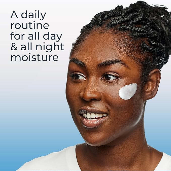 Eucerin Face Immersive Hydration Daily Face Lotion with SPF 30 (2.5 Fl Oz) Bottle + Night Cream with Hyaluronic Acid (2.5 Fl Oz), Skin Care Gifts for Mom