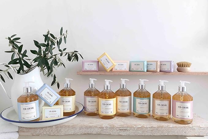 Fer à Cheval Marseille Liquid Soap, Luxury French Liquid Soap, Savon Liquide De Marseille, Seaside Citrus 500ml, Set of 2, 16.9 f oz