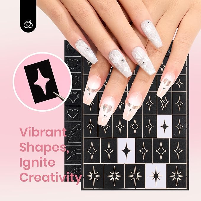 Beetles Metallic Chrome Nail Powder Kit, Mirror Effect Holographic Nail Gradient Powder Set & Nail Art Stickers Decals with 2Pcs 7.5ml Top Coat for DIY Nails Art Decoration, 16 Colors 0.5g/Jar