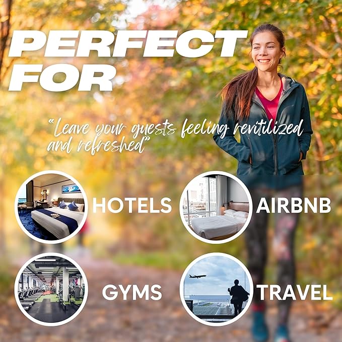 Airbnb Shampoo Conditioner Body Wash Lotion & Soap, Guest Bathroom Essentials Travel Size Toiletries Kit Bulk Mini Sets Kits Sulfate Free Air Bnb Toiletry (10 Count)