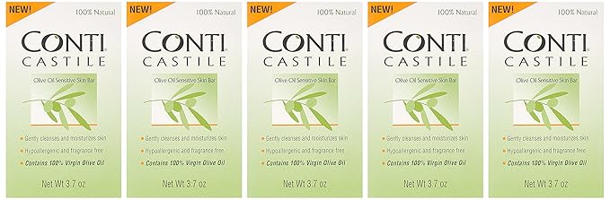SPECIAL Pack of 5 -CASTILE SOAP CONTI 3.7 oz NUMARK LABORATORIES INC.