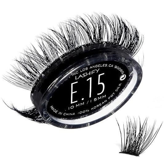Lashify Extreme 15mm Gossamer DIY Eyelash Extensions Refill, Black, Easy False Lashes To Add Tremendous Volume