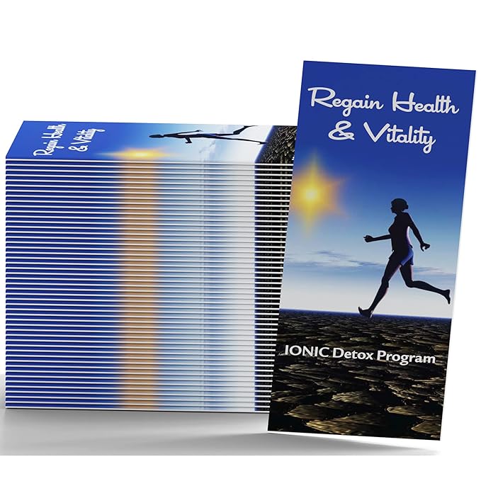50 Pack of Color Glossy Tri-fold Brochures to Promote Ion Spa Chi Foot Baths!