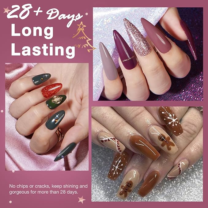 AZUREBEAUTY Dip Powder Nail Kit Starter 20 Colors Nude Brown Glitter Purple Blue Dipping Powder Liquid Set with Top/Base Coat Activator for French Nail Art Manicure DIY Salon Gifts for Women