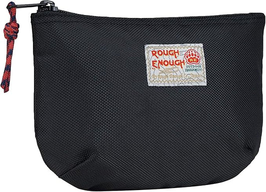 Rough Enough Small Tech Organizer Travel Case for Electronics & Cords - Cable Storage Bag Black