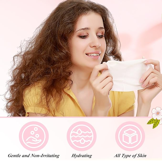 200 PCS Deodorant Wipes Individually Wrapped, Wet Wipes Bulk for Women Men, Travel Size Antiperspirant Wipe Hand Wipes, Remove Sweat Wipe for Travel, Daily Use, Rose Scented