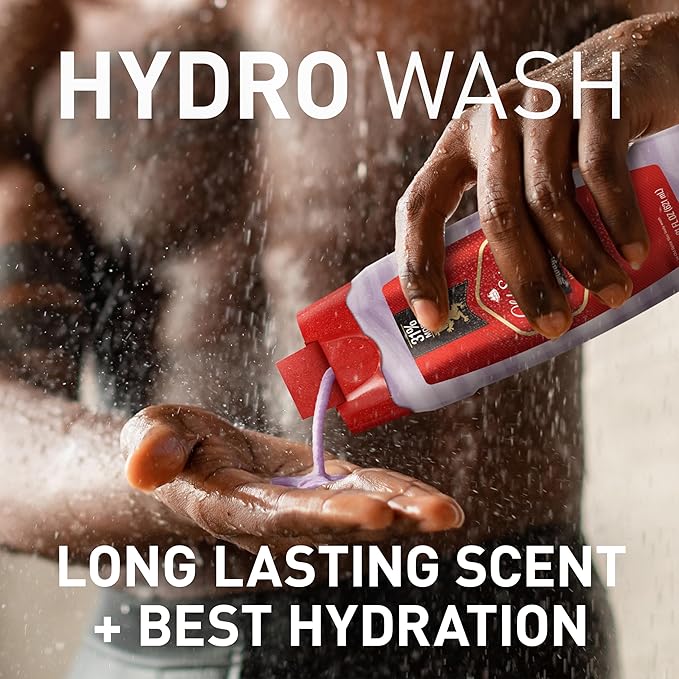 Old Spice Moisturizing Body Wash for Men, Hydro Wash, 2-in-1 Long Lasting Scent & Deep Hydration, 24/7 Shower Fresh, Swagger Scent, 21 oz (Pack of 4)