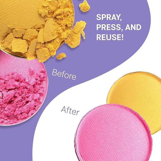 FIXY Repair Kit Repressing tool for Eyeshadow, Blush, & Highligher + Ultimate Refill with 30 pans and FIXY Binder