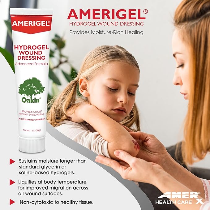 AMERIGEL - Bundle of 1oz Hydrogel Wound Dressing and 6oz Care Lotion