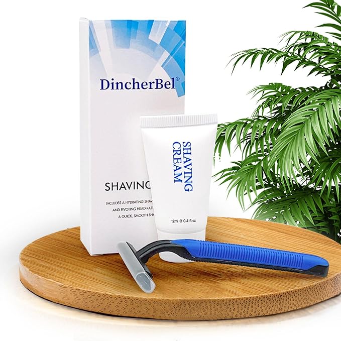 Disposable Razors in Bulk Shaving Kit Twin Blade Razors and Cream(12g), Individually Wrapped Toiletries Amenities for Hotel, Airbnb, Homeless, Shelter, Camping and Travel (102 Pack)