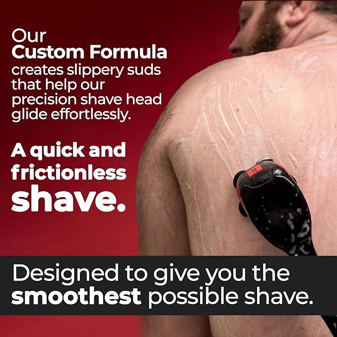 Bakscape Men's Back Shaver Starter Kit + Baklicator + Shave Head Parent (Shave Soap)