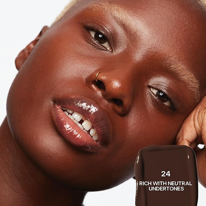 Saie Slip Tint Radiant Cream Concealer & All-Over Face Makeup - Concealer for Dark Circles, Redness & Blemishes - Lightweight Makeup Made with Hydrating Hyaluronic Acid - Shade 24 (0.17 oz)