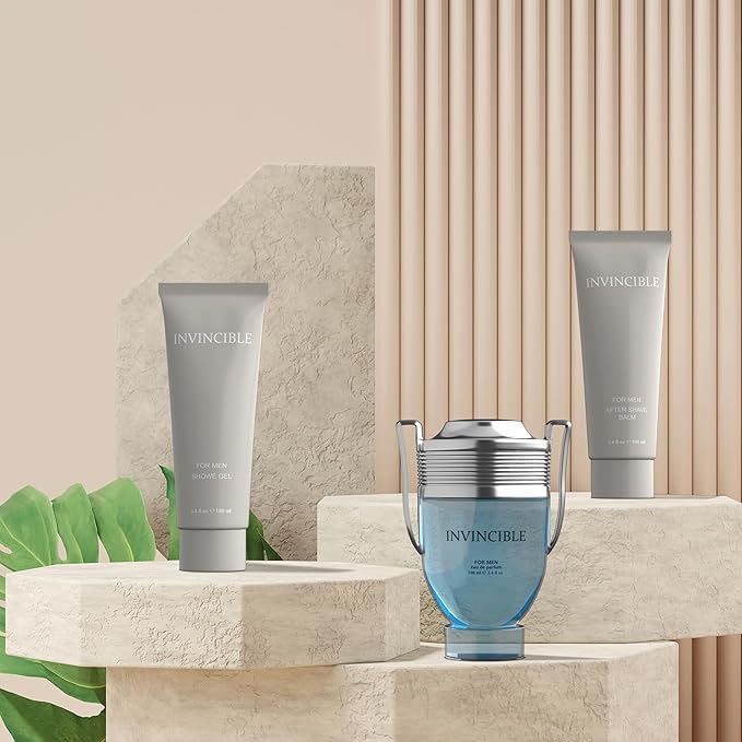 Mens Gift Set - Cologne For Men - Fresh, Masculine, Invigorating, Unique - Grapefruit, Marine Accord, Bay Leaf, Ambergris - (3.4 fl oz / 100 ml each)