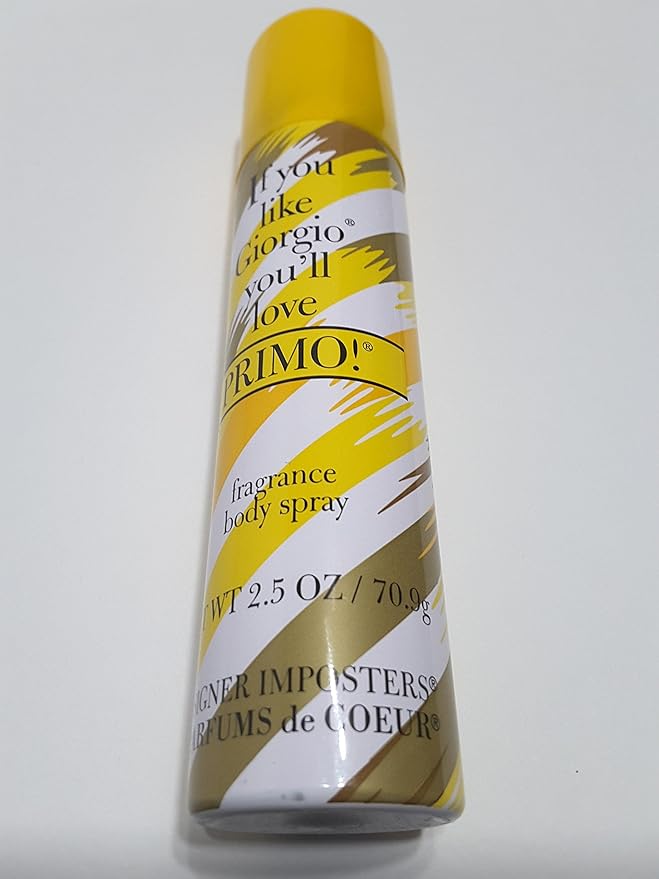 Primo By Parfums De Coeur For Women. Cologne Spray 1.8-Ounce and Fragrance Deodorant Body spray 2.5 Oz bundle